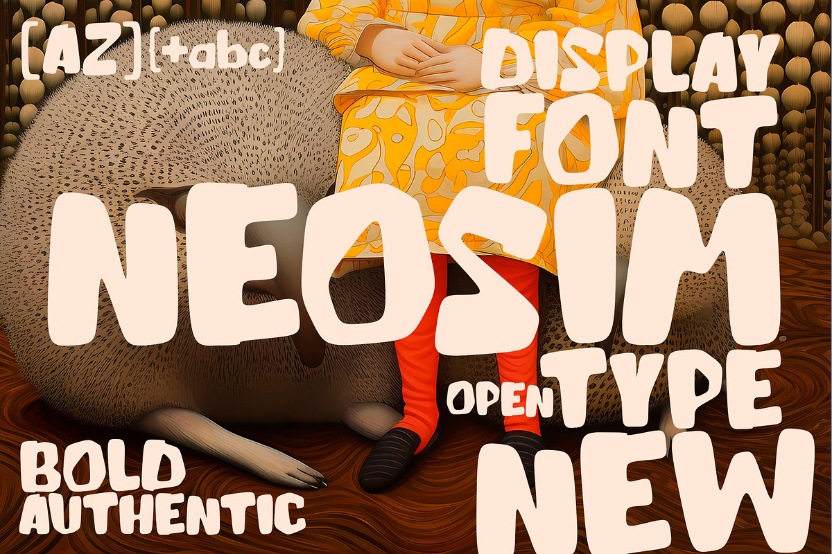 Neosim - Cute Display Font, a Sans Serif Font by TirionType (Photo 1 of 15)