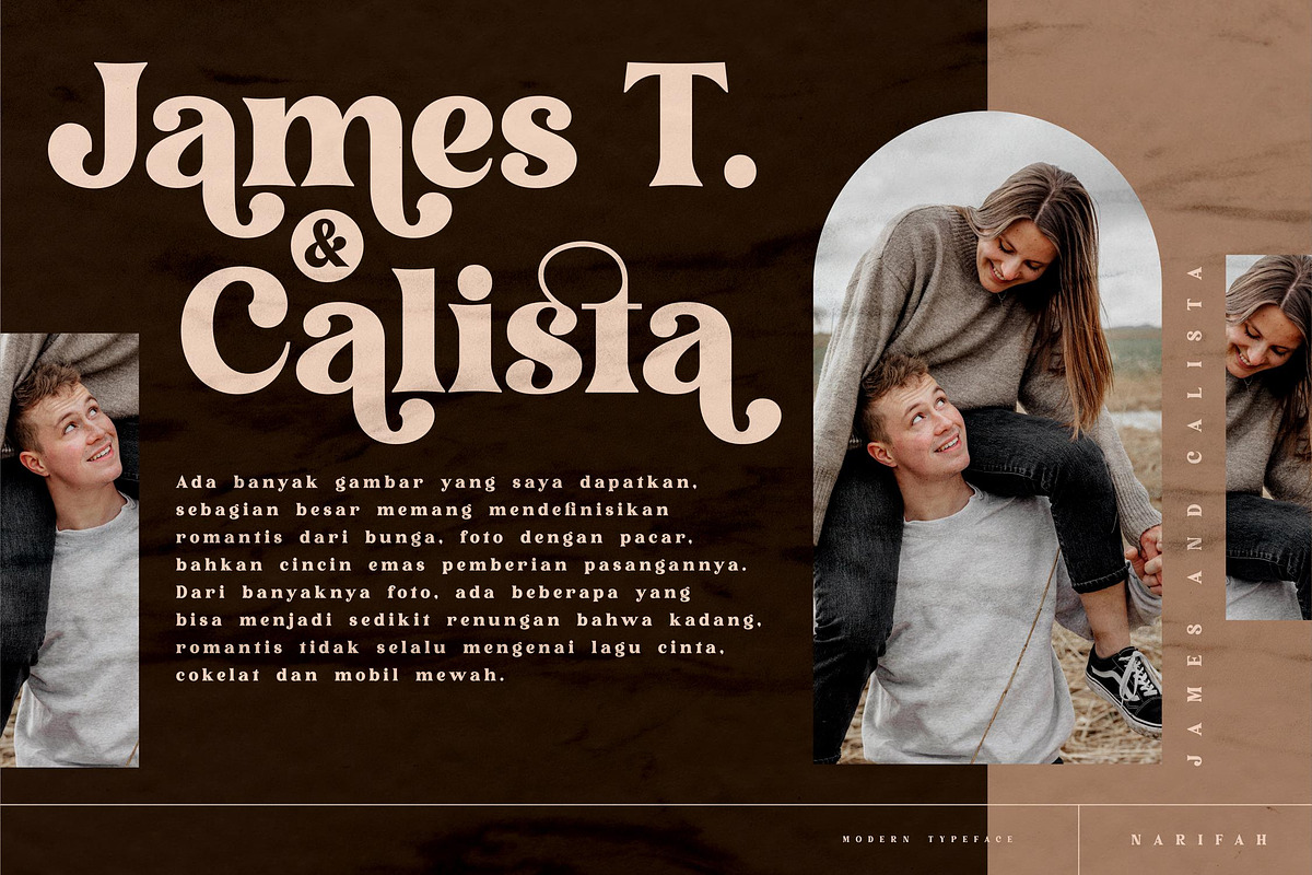 Narifah Modern Serif Font, a Script Font by Storytype Studio (Photo 7 of 11)