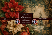 Christmas SeamlessTextures, a Pattern Graphic by Printable Design Store (Thumbnail 1 of 3)