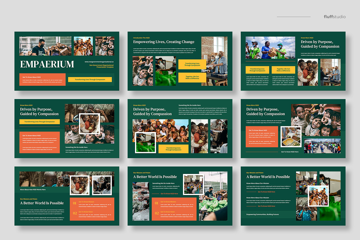 NGO Powerpoint Template, a Presentation Template by fluffstudio (Photo 2 of 4)