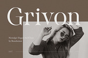 Grivon – Nostalgic Elegant Serif, a Serif Font by BrandSemut (Thumbnail 1 of 8)