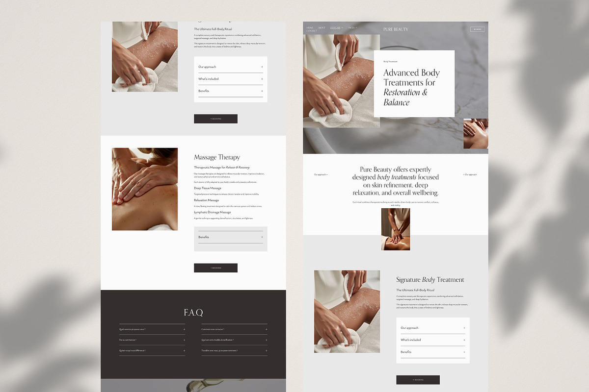 Luxury Beauty Squarespace Template, a Squarespace Template by Studio Marmotte (Photo 7 of 12)