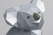 Koala 3d paper craft PDF SVG files, a Stationery Template by Sofs designs (Thumbnail 2 of 3)