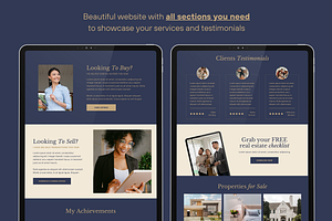 Real Estate Canva Website Template