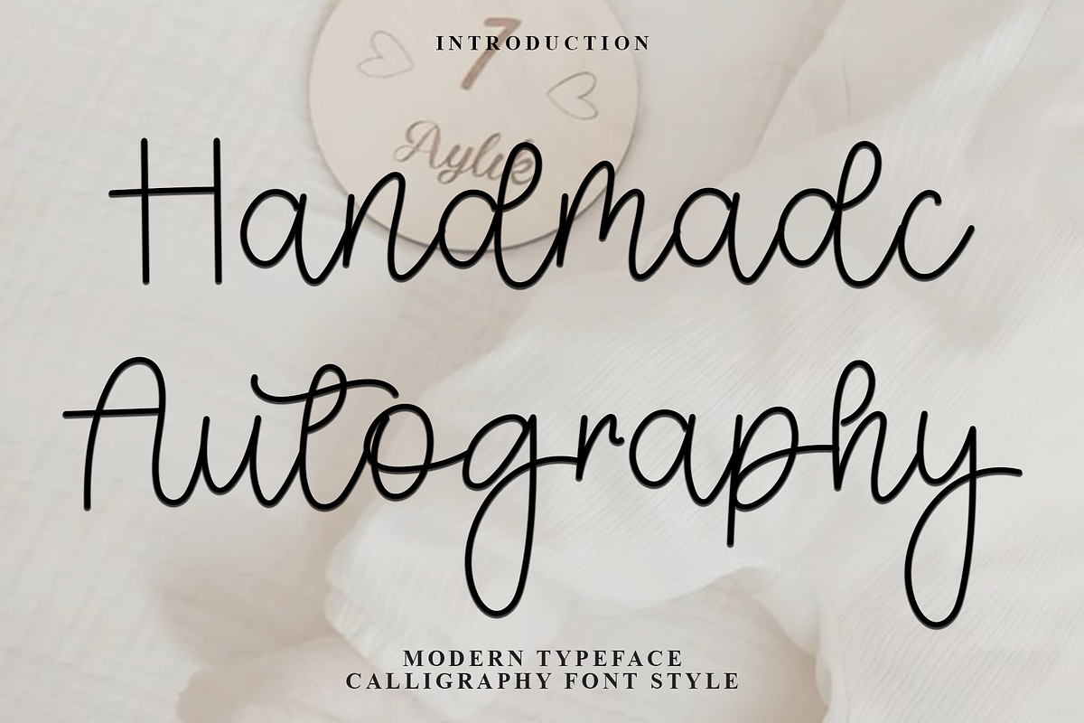 Handmade Autography, a Handwritten Font by InermediaSTUDIO (Photo 1 of 8)
