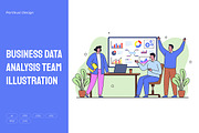 Business Data Analysis Team, a Work Illustration by Partikusi Design (Thumbnail 1 of 3)