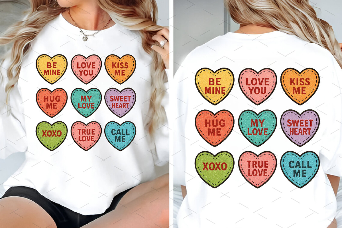Valentine's Candy Heart Sublimation, an Illustration by Libby Wishes (Photo 5 of 7)