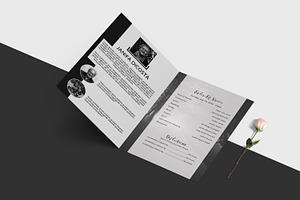 Funeral Program Template-V913