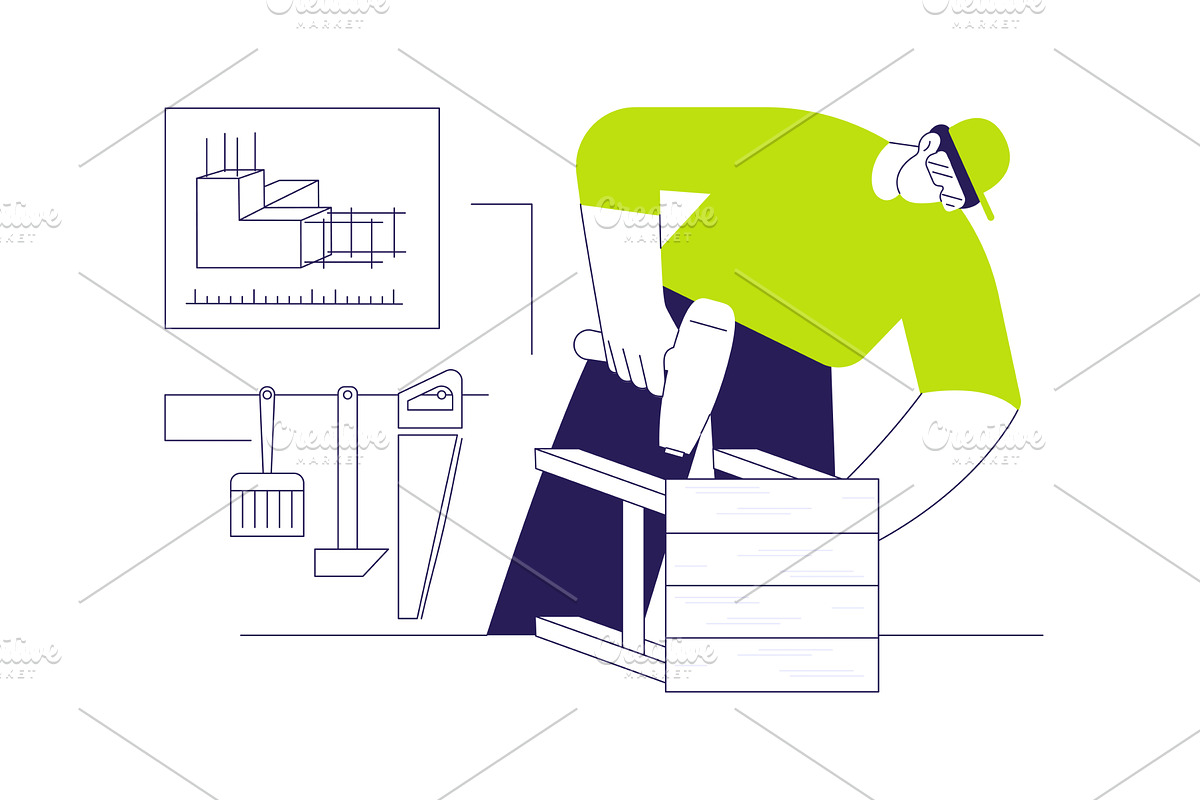 Custom furniture abstract concept, an Object Illustration by Visual Generation