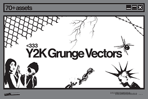 Y2K Grunge Pack, an Object Graphic by DigitalSlide