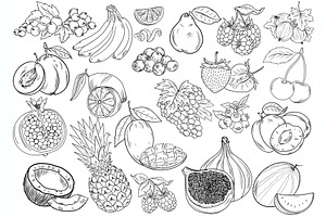 ProCreate Fruit & Veggies Stamps