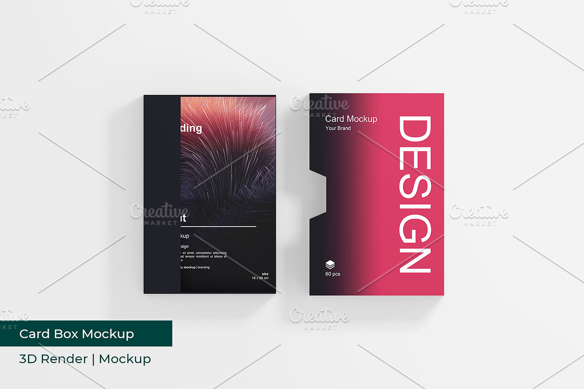 Card Mockup | 3D Rendering, an Advertising Mockup by mrfauzi (Photo 1 of 11)