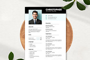 Simple Resume Template, CV Template, a Resume Template by BrushstrokeArtGB (Thumbnail 4 of 5)