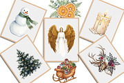 Moody Christmas Clipart PNG Bundle, an Illustration by Creative Art (Thumbnail 3 of 9)