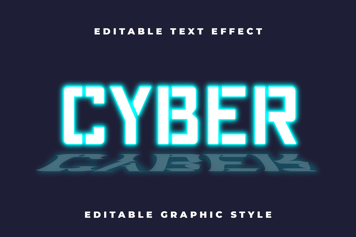 Futuristic Reflection Text Effect
