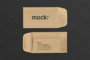 Envelope Business Card Mockup PSD, a Print Template by Mokr (Thumbnail 1 of 4)