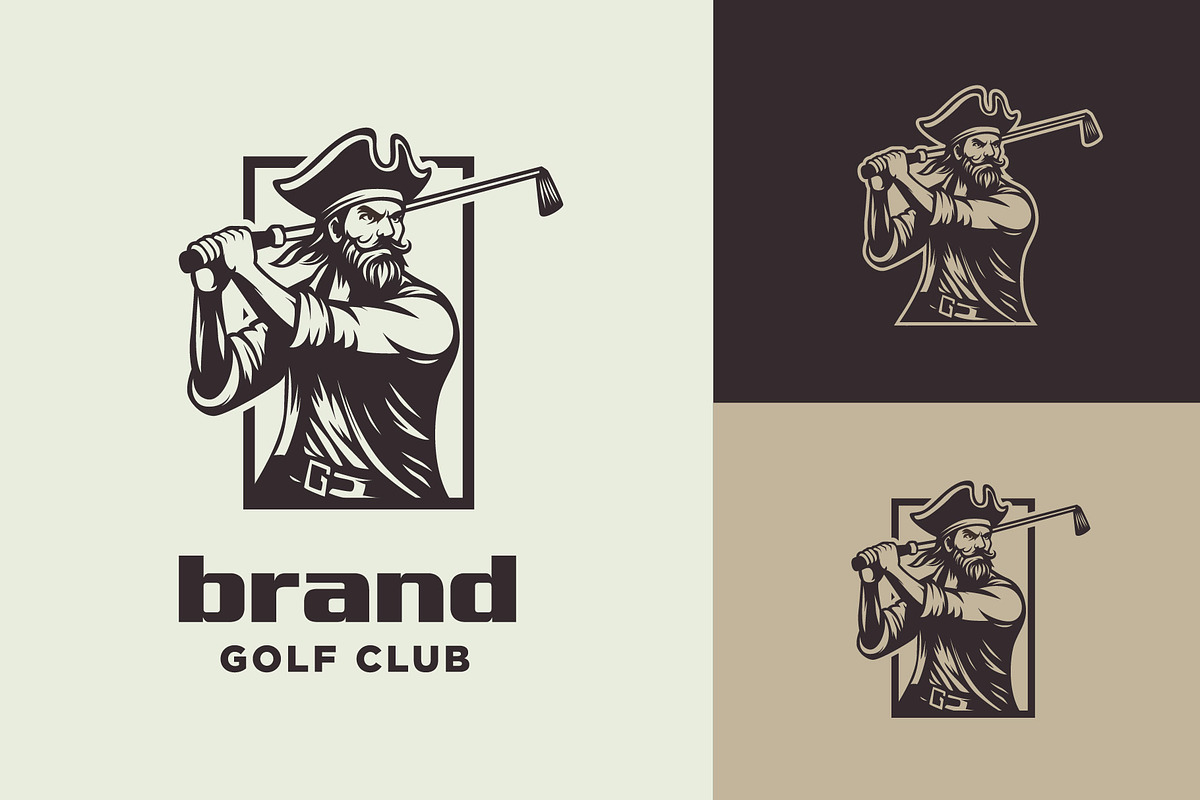 Pirate Golf Club Logo, a Branding & Logo Template by funpixel