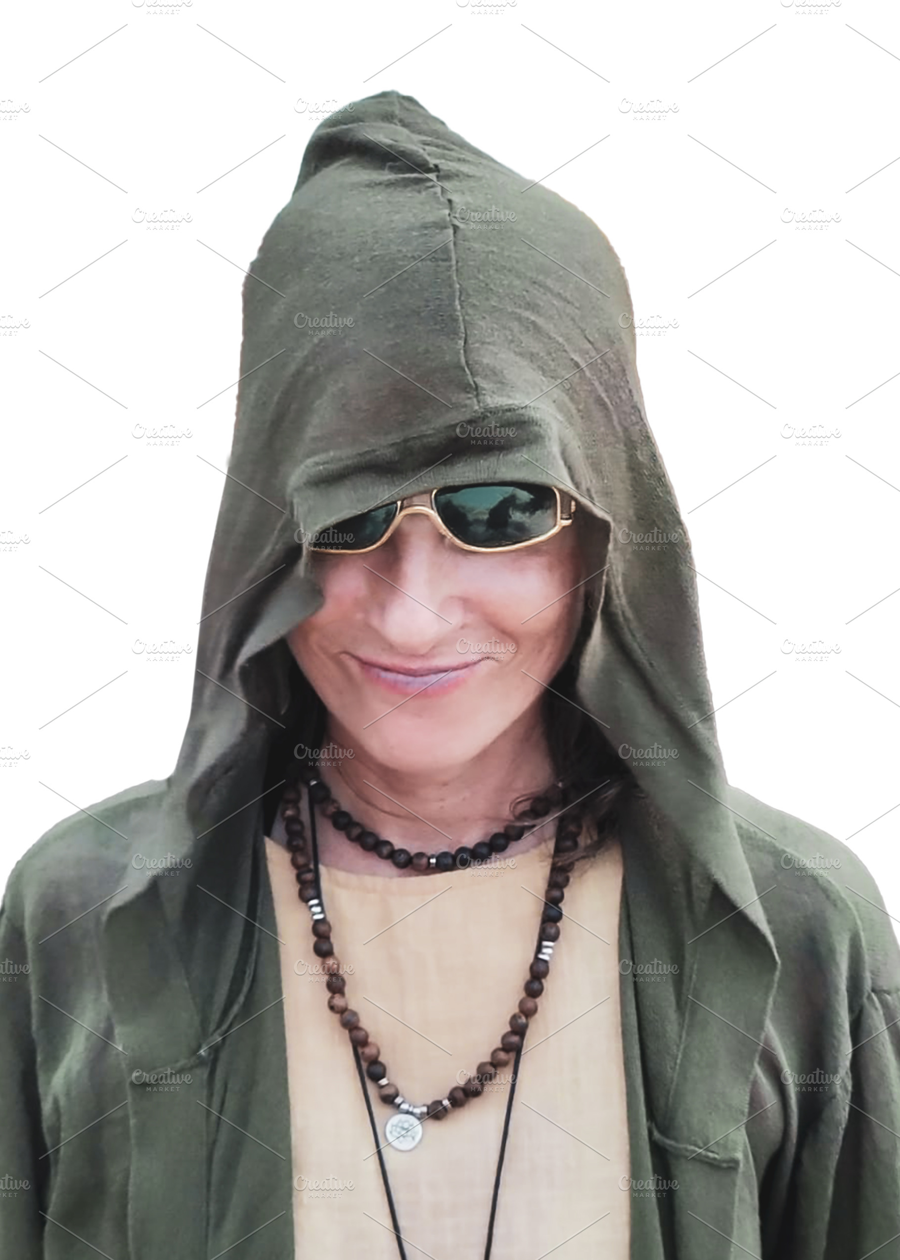 Isolated image of woman with hooded sportswear, a Person Photo by DanFLCreativo