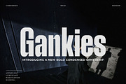 Gankies - Bold Condensed Sans Serif, a Sans Serif Font by TypeLogue (Thumbnail 1 of 5)