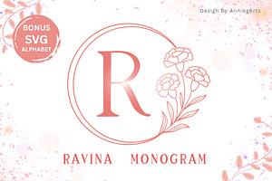 Ravina Monogram Font, a Symbol Font by AnningArts