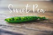 Sweet Pea - Handmade Script Font, a Script Font by Inksnthings (Thumbnail 1 of 13)