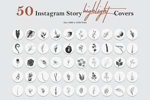 50 Instagram Story Highlight Icons, a Social Media Template by Amit Debnath