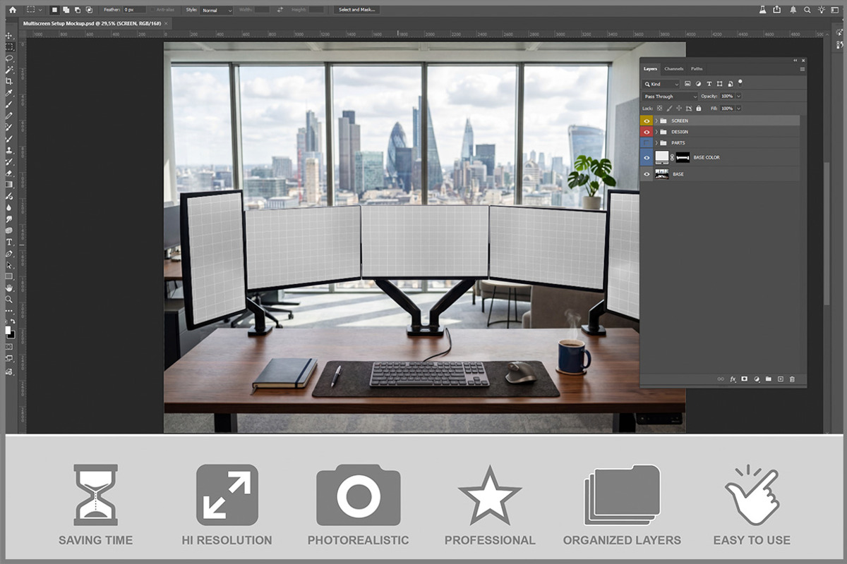 Multiscreen Setup PSD, an Android Mockup by Bruno's Shop (Photo 2 of 3)