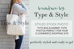 Tote Bag Styled Stock Photo - scene