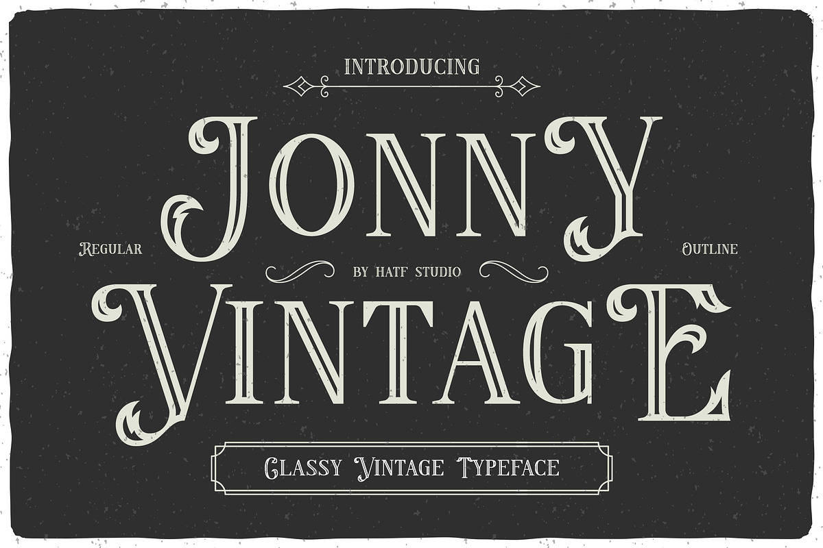 Jonny, a Slab Serif Font by HATFSTUDIO (Photo 1 of 8)