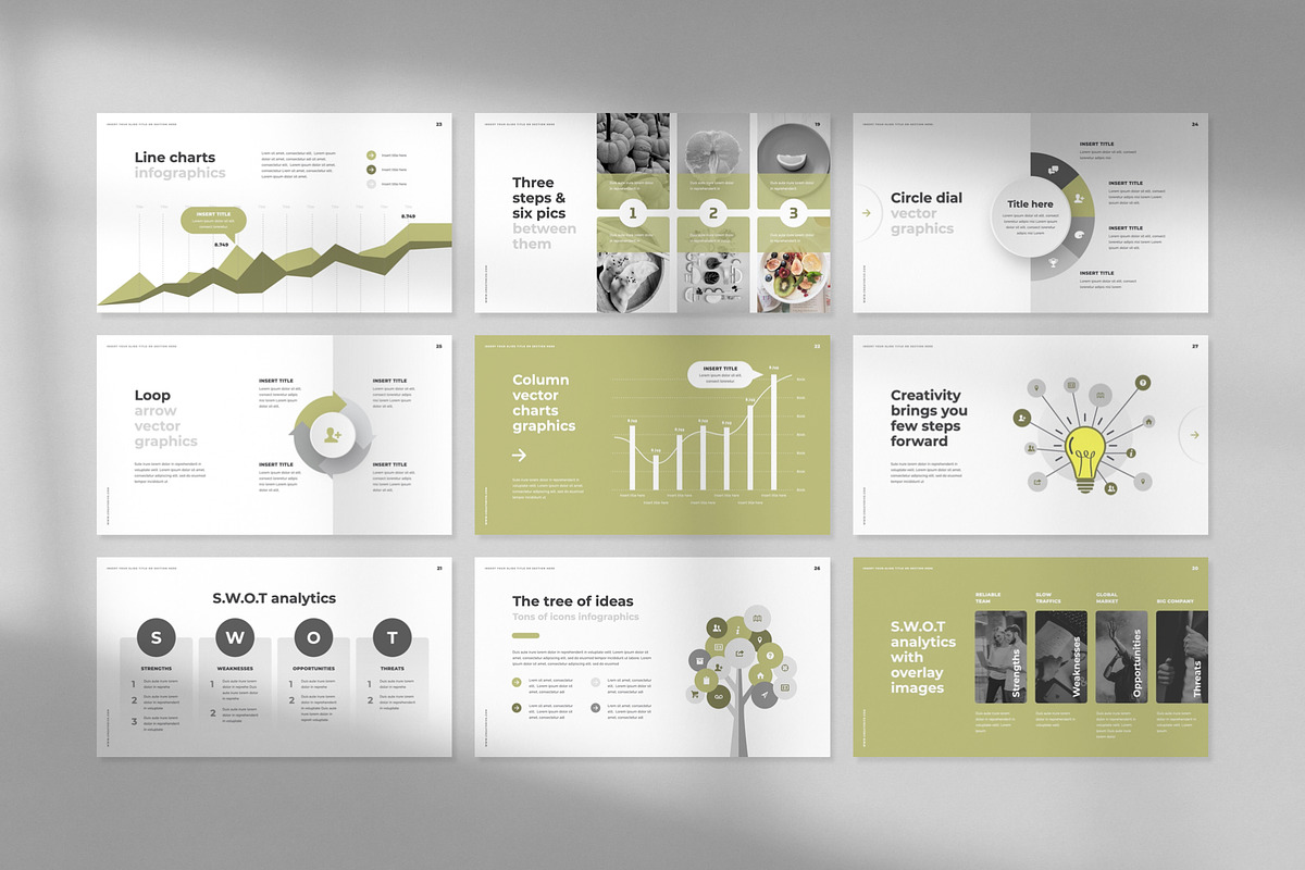 Bright PowerPoint Template, a Presentation Template by Creathrive Design (Photo 7 of 9)