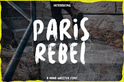 Paris Rebel - A Handwritten Font, a Sans Serif Font by MOCOSANS (Thumbnail 1 of 5)