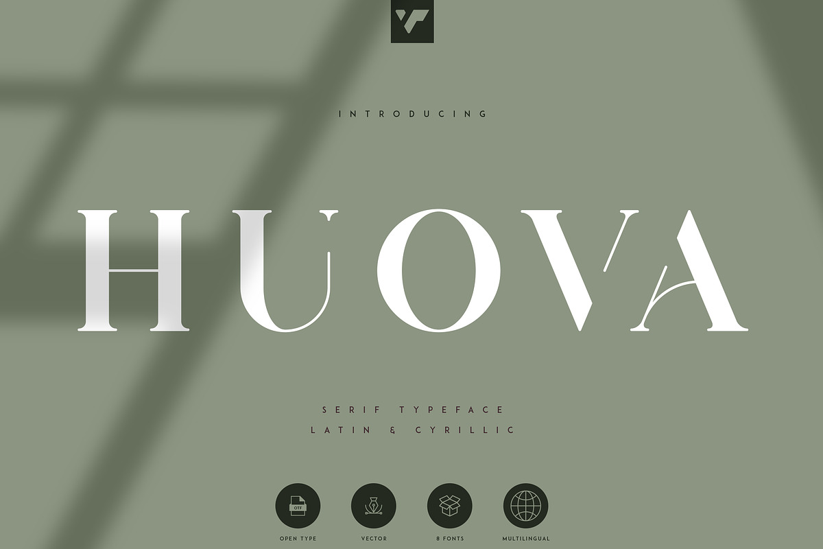Huova Serif Typeface | 8 fonts, a Serif Font by VP Fonts (Photo 1 of 10)