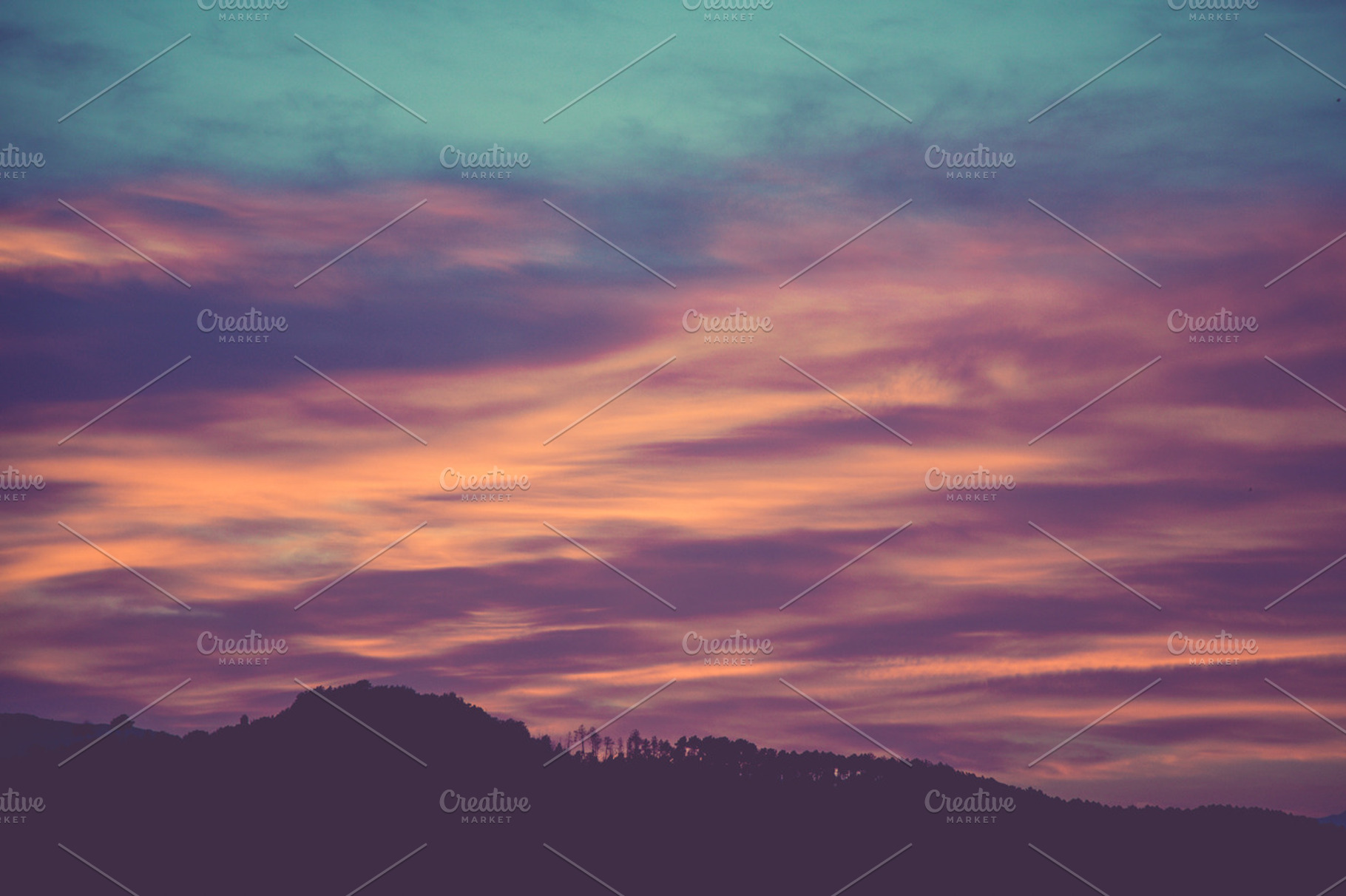 Iseeyouphoto Purplesunset Containing Nature Landscape And Hill