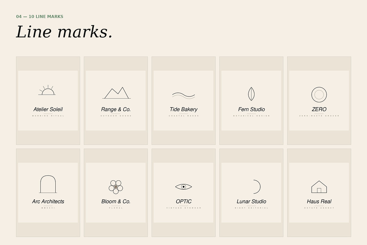 Muse Collective — 80 Editorial Logos, a Branding & Logo Template by Just Necessary (Photo 5 of 9)