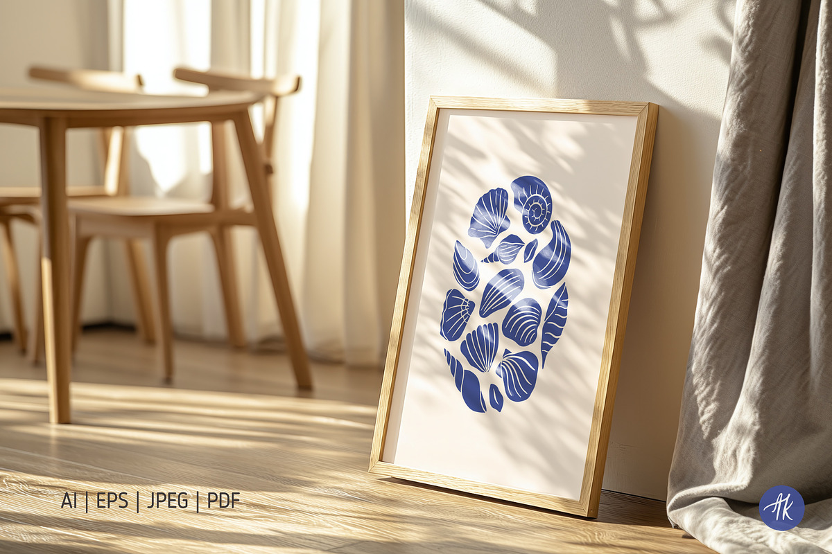 Sea Lover Hand Drawn Wall Art Set, a Graphic by Alena Koval (Photo 4 of 23)