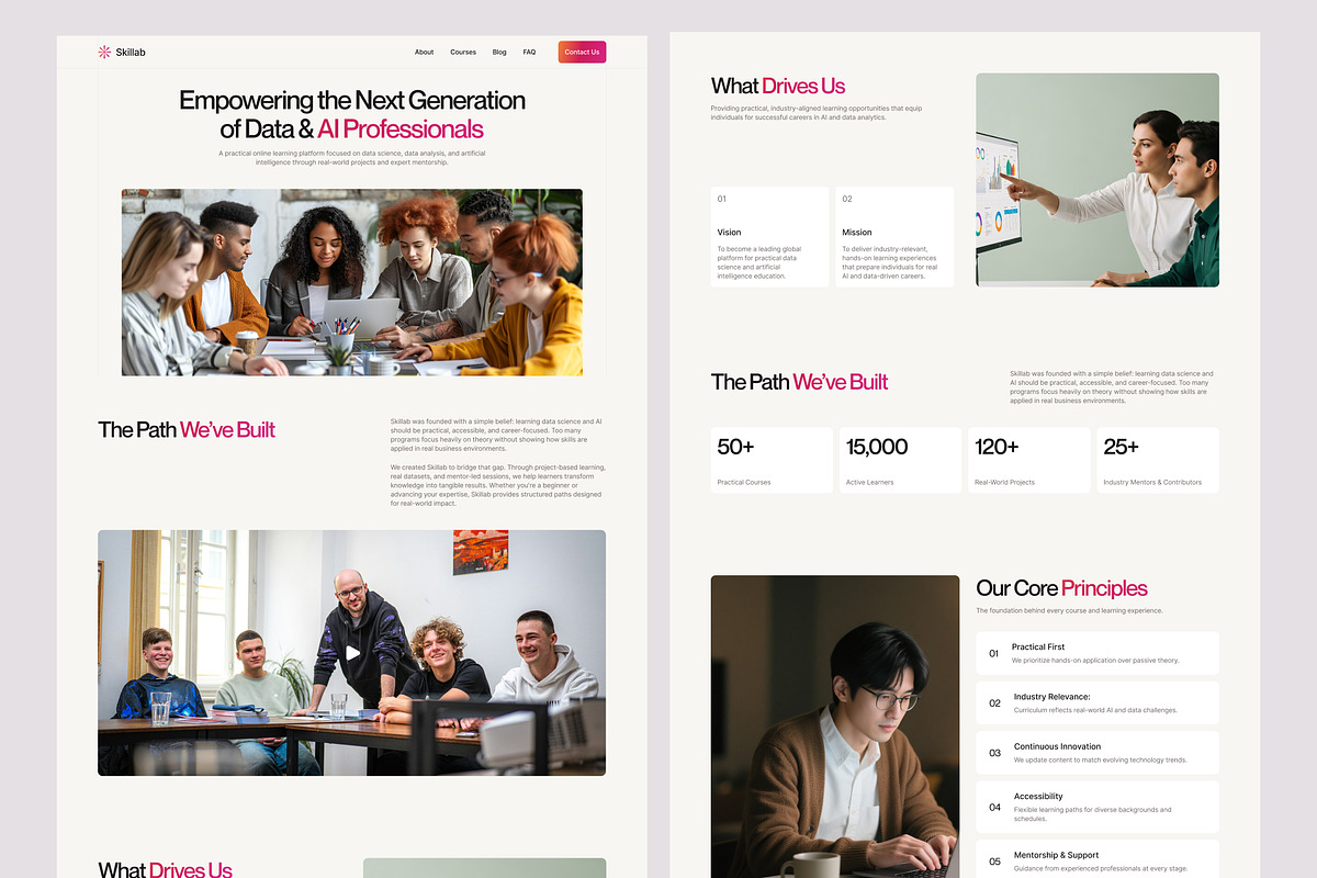Online Course Website UI Figma, an UI Kit Template by peterdraw (Photo 3 of 7)