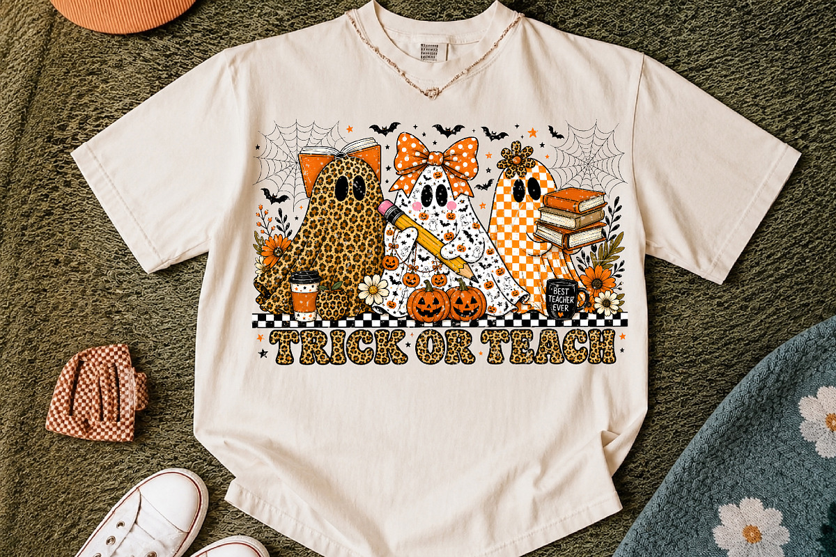Trick or Teach Png, Leopard Pumpkin, a Seasonal Illustration by Libby Wishes (Photo 2 of 4)