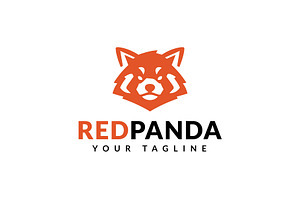 Red panda logo, lesser panda vector, a Branding & Logo Template by brandphant