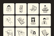 Lotto Game Doodle Icon Set, an Outline Icon by Vectors Market (Thumbnail 8 of 8)