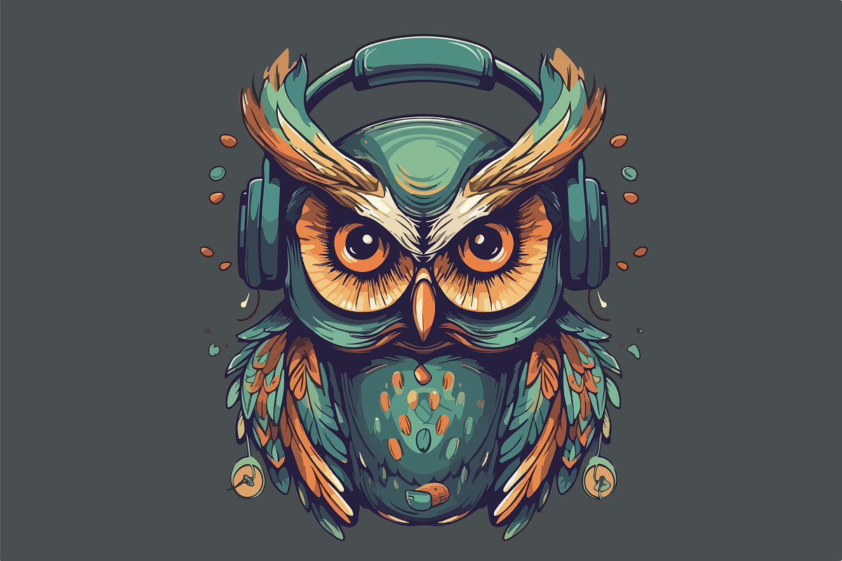 62 t-shirt designs. Big musical bund, an Animal Illustration by Fractal fonts & graphics (Photo 19 of 63)