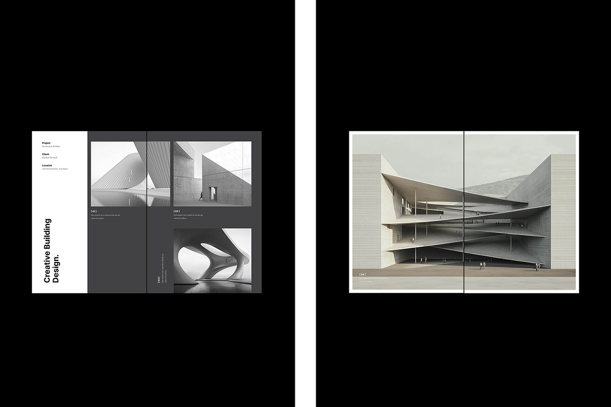 Architecture Brochure Template, a Brochure Template by TemplateFolio-Shop (Photo 9 of 18)