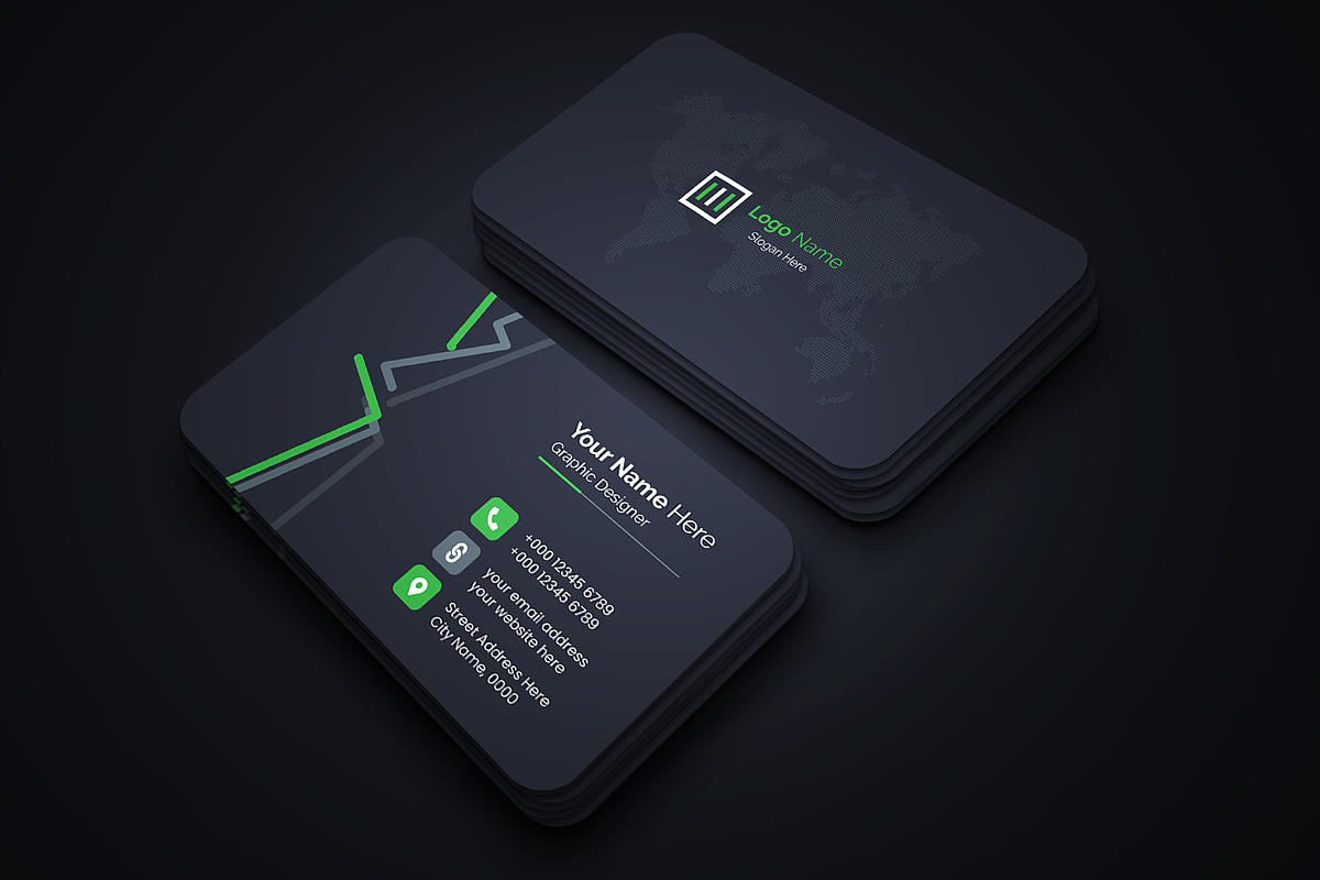 Business Card Design Template, a Business Card Template by mijli (Photo 3 of 12)