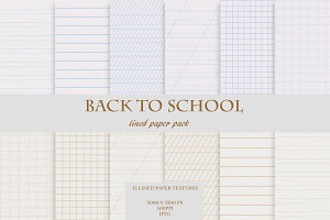 Back To School Lined & Grid Paper