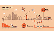 36 City Infographics - Line Style, an Outline Icon by Kursat Unsal (Thumbnail 14 of 37)