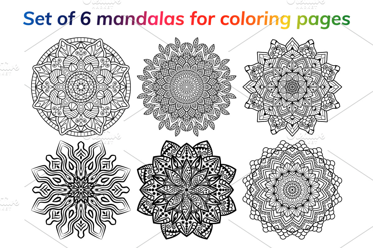 Mandala. Coloring book pages, an Object Graphic by jelisua88 (Photo 1 of 4)