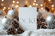 Boho Christmas Card Mockup 5x7, a Product Mockup by TatiMockup (Thumbnail 1 of 4)