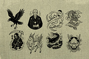 100+ Procreate Tattoo Stamp Brushes, a Brush Add-On by badrusblue (Thumbnail 4 of 9)