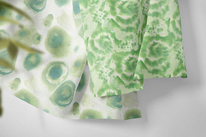 Green Tie Dye Digital.