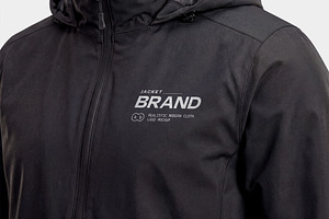 Black Jacket Logo Mockup, a Hoody Mockup by graphypix