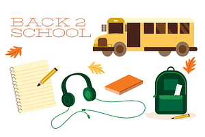 Back 2 School Icons, an Education Illustration by @JennyPaintsWithPixels